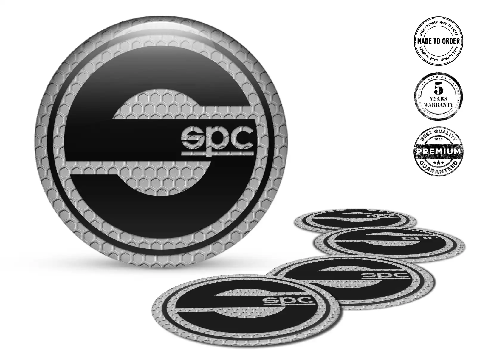 Sparco Aufkleber auf Felgen Gewölbtes Plaketten-Set